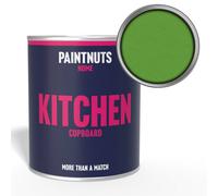 Paintnuts Kitchen Cupboard Wood Laminate Satin Paint - Yellow Green (Ral6018) - 250Ml
