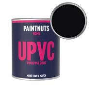 Paintnuts Upvc Window & Door Weatherproof Gloss Paint - Jet Black (Ral9005) - 250Ml Tin
