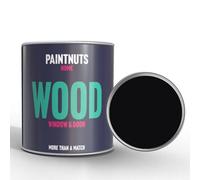 Paintnuts Wood Window Door Weatherproof Gloss Paint - Jet Black - 2.5L (Ral9005)
