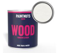 Paintnuts Wood Window Door Weatherproof Matt Paint - Traffic White - 1L (Ral9016)