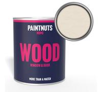 Paintnuts Wood Window Door Weatherproof Satin Paint - Cream - 1L (Ral9001)