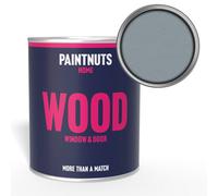 Paintnuts Wood Window Door Weatherproof Satin Paint - Silver Grey - 2.5L (Ral7001)