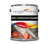 paints4trade Quick Drying Zinc Phosphate Red Oxide Metal Primer Paint - 2.5L - Anti-Corrosive Protective Coating for Bare Steel, Iron & Metal Surfaces, Fast Dry Industrial Primer