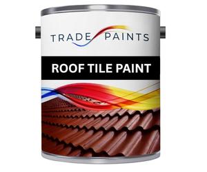 paints4trade Roof & Tile Paint Ideal For Roofing Tiles, Brick, Concrete & Stone - 5 Litre (Brown)