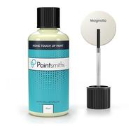 Paintsmiths Home Touch Up Paint - Repair Walls, Ceilings and Wood - Matt Finish - Bottle & Brush for Easy Application - High Opacity Emulsion for Scuffs, Scratches and Stains (Magnolia)