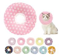 Paipeper Inflatable Cone Collar for Cats After Surgery,Soft & Alternative Cat Cone,Anti-Lick Wound Elizabethan,Comfortable E Collar(Bunny-s)