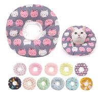Paipeper Inflatable Cone Collar for Cats After Surgery,Soft & Alternative Cat Cone,Anti-Lick Wound Elizabethan,Comfortable E Collar(cat-l)
