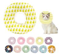 Paipeper Inflatable Cone Collar for Cats After Surgery,Soft & Alternative Cat Cone,Anti-Lick Wound Elizabethan,Comfortable E Collar(pear-s)
