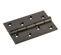 PAIR 102 x 67 x 4mm Brass Washered Butt Hinge Matt Bronze Internal Door Loops Metallics One Size
