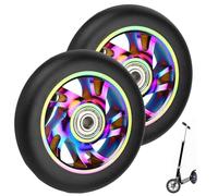 Pair 110mm Scooter Wheels with ABEC 9 Bearings Fit for Razor/Apollo/Cox Swain Stunt Scooters, Alloy Series Pro Stunt Scooter Wheel,2pcs Replacement PVC Roller Wheels