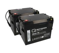 Q-Batteries 12LC-75 / 12V - 77Ah Lead acid battery Cycle type AGM