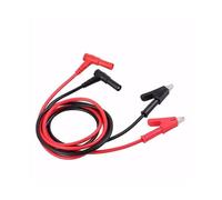 Pair 1M Heavy Duty Test Leads, 4mm Banana Plug to Alligator Clip Cables for Multimeter(1 Set)