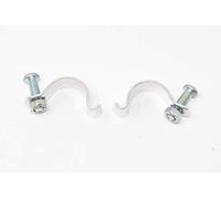 PAIR (2) ALLOY BIKE BRAKE LEVER CLAMPS, BMX (incl some MX levers) BRAKE LEVER FITTING CLIPS + NUTS & BOLTS