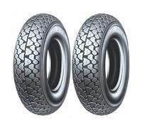 Pair 2 Tyres Michelin S83 Size 3.00 - 10 42J for Vespa 50 pk XL