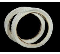 Pair 20 x 2.125 (57-406) Snake Belly White BMX 20" Bike Tyres