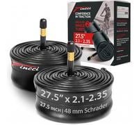 Pair 27.5 x 2.10-2.35" Inner Tubes Schrader 27.5 inch - Butyl Bike Tube