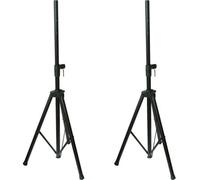 Pair / 2X Adjustable 35mm Speaker Stands 1.9M Heavy Duty Tripod Dj Pa Disco