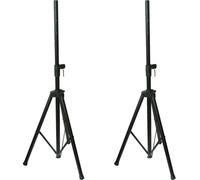 PAIR / 2x Adjustable 35mm Speaker Stands 1.9m Heavy Duty Tripod DJ PA Disco