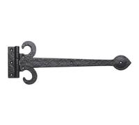 Pair 305mm Ornate Sword T Hinge Black Antique Internal Decorative Door Hinge