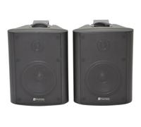PAIR 4" 2 Way Stereo Speakers 70W 8Ohm Black Wall Mounted Background Music Hi Fi