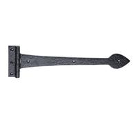 PAIR 430 x 102mm Ornate T Hinge Black Antique Internal Decorative Door Hinge