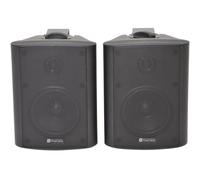 Pair 6.5" 2 Way Stereo Speakers 120W 8Ohm Black Wall Mounted Background Hi Fi