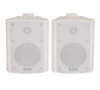 Pair 6.5" 2 Way Stereo Speakers 120W 8Ohm White Background Wall Mounted Hi Fi