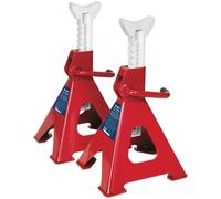 PAIR 6 Tonne Ratchet Type Axle Stands - 385mm to 600mm Working Height - 12 Tonne