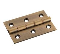 Loops PAIR 76 x 50 x 2.5mm Brass Washered Butt Hinge Antique Bronze Internal Door in Metallics Loops Metallics