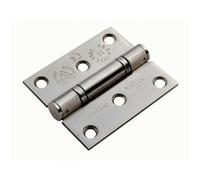 PAIR 76 x 67 x 2.5mm Ball Bearing Hinge Satin Stainless Steel Interior Door