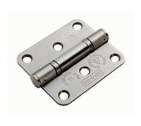 PAIR 76 x 67 x 2.5mm Ball Bearing Hinge Satin Stainless Steel Interior Door