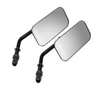 Pair 8mm For Harley Fatboy Street Glide Electra 2006 2007 2008 2009 2010 2011-2014 Rectangle Mirror Rear View Side Mirrors