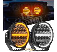 OSRAM LEDriving ROUND MX260-CB, LED driving lights for near and far field lighting, combo, 3500 lumens, light beam up to 350 m, LED headlight/auxiliary high beam and position light, ECE approval
