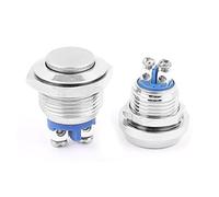 Pair AC 250V 3A SPST Momentary Push Button Switch 12MM+16MM Contactor