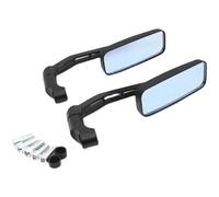 Pair Aluminum Alloy Rod Motorcycle Handle Bar End Mirrors For 8mm 10mm Rearview Mirror Base Motorcycle Rearview Mirrors(2)
