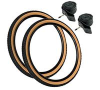 PAIR Baldy's 27.5 x 2.10 AMBER WALL Mountain Bike Chunky Off Road Tyres & Presta Valve Tubes