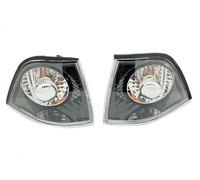 Pair black crystal clear front indicators fits BMW 2 door E36 Coupe Cabrio 91-99