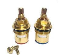 Pair BSP 3/4" Bath Ceramic Disc Tap Valves Cartridges 20 Spline 55mm Compatible Bristan 210V00016NT-FEU09