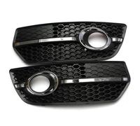 Pair Car Front Fog Light Grille Lamp For Q5 2009 2010 2011 2012 Honeycomb Style Front Radiator Grille(Chrome)
