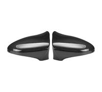 Pair Car Wing Mirror Covers Caps Fits for Lexus IS300h XE30 2013-2020, Replacement Exterior Mirror Cover, Durable, A-piano black(normal/B-carbon Fiber Pattern)