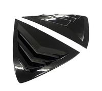 Pair Compatible For VAUXHALL Opel Corsa F 2019 2020 2021 2022 2023 Car Rear Window Quarter Louver Shutter Cover Exterior Side Vent Trim(Glossy Black)