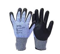 PAIR Cut Resistant Gloves Highest Rated Grade Level F Work Safety Nitrile 13 Gauge