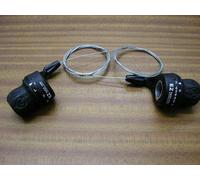 PAIR EZ TWIST GRIPSHIFT 21 SPEED GEAR SHIMANO COMPATIBLE SHIFTERS SUITABLE FOR MTB MOUNTAIN BIKE HYBRID TREKKING BICYCLES REALLY