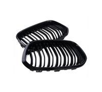 Pair For BMW F20 F21 1 Series 2015-2019 Gloss Black Kidney Bumper Grille Grill