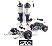 Pair Front Air Suspension Strut For Bentley Continental GT 2003-2012 3D0616040
