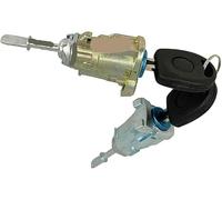 Pair Front Door Lock Cylinders for VW Bora, eft Passenger and Right Driver Side Door Security Lock, with Keys, 604837167 604837168 for VW IV Bora Fox Golf Lupo Polo Fabia Skoda Fabia Audi A6