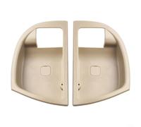 Pair Front Interior Door Handle Cover for Hyundai Santa Fe 2007-2012, OEM Standard ABS Replacement, Clip On Attachment, Compatible Part Numbers 82611 2B000 82621 2B000