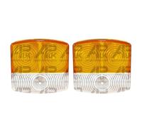 Pair Front Side Light Lamp Lens Replacement for Case International 885 955 XL 956XL Tractor