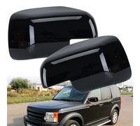 Pair Gloss Black Mirror Cover Cap For Land Rover Discovery 3 Freelander 2 Range Rover Sport 2004-2009 Driver & Passenger Side