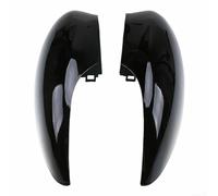 Pair Gloss Black Side Door Wing Mirror Cover Compatible with Fiesta MK7 2008-2017 and Fiesta Van with Signal Lamp 2012-2017, ABS Exterior